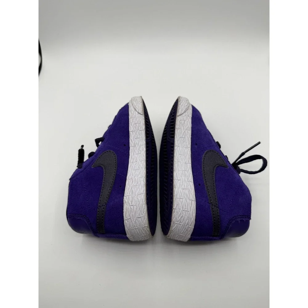 Nike Blazer Mid Purple Black 549551-502 Kids Size 8C Pre-Owned No Box